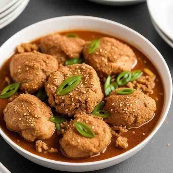 Тушеная курица поазиатски
